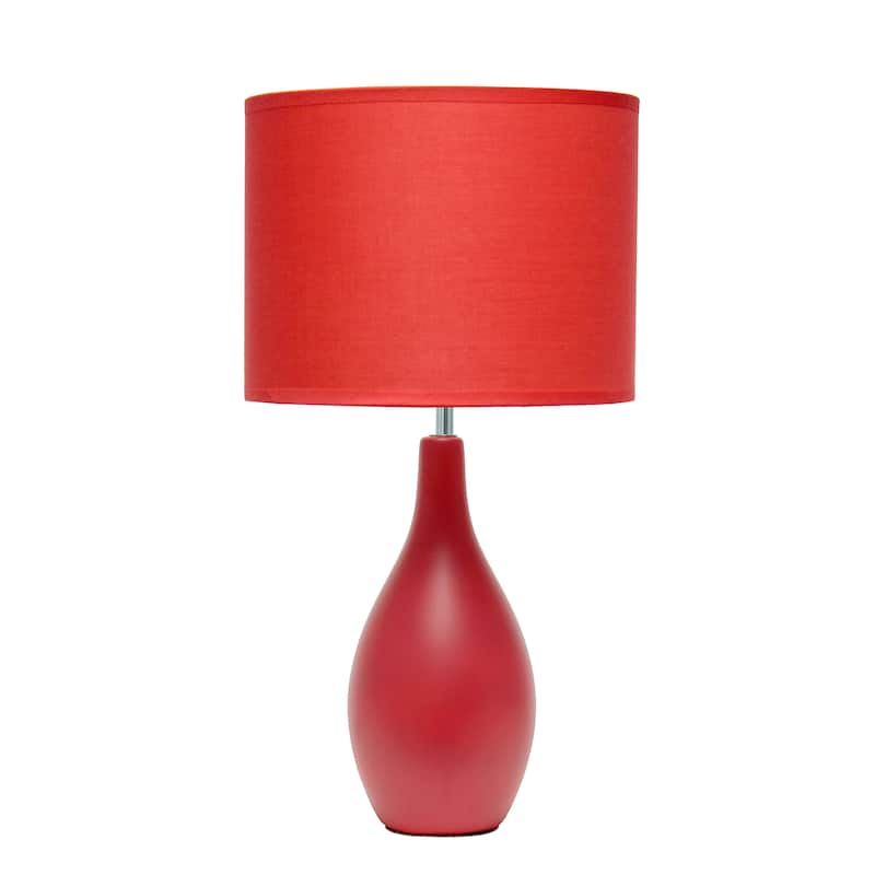 18.11" Standard Dewdrop TableLamp with Matching Fabric Shade