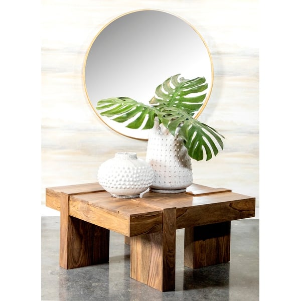 slide 2 of 3, Samira Square Solid Wood Coffee Table Natural Sheesham