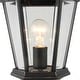 preview thumbnail 3 of 3, 1 Light Outdoor Post Lantern in Imperial Black