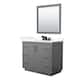 Option Dark Gray, Black Trim, Giotto Quartz Top