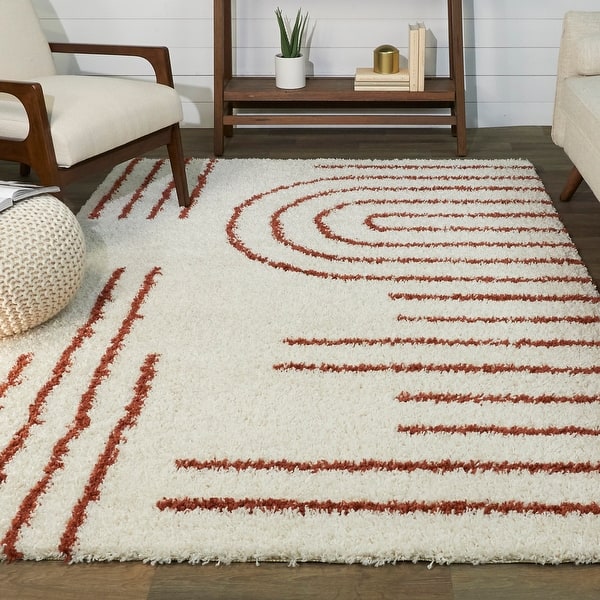 slide 2 of 15, Janus Contemporary Berber Shag Area Rug