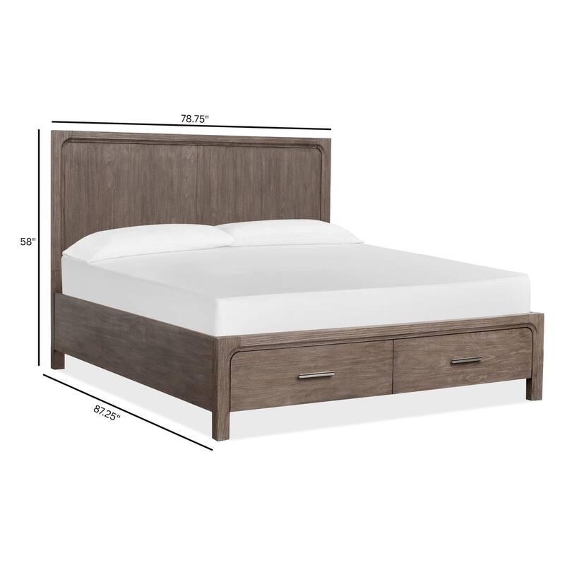 Magnussen Home Westbourne Dark Umber Panel Storage Bed