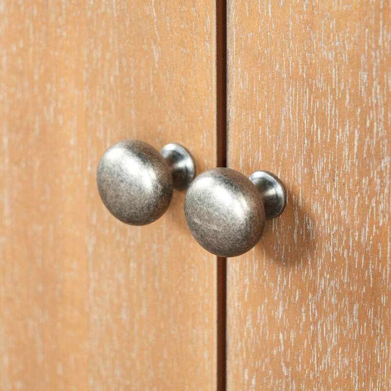 4 Doors Vintage Sideboard Cabinet with Metal Handles