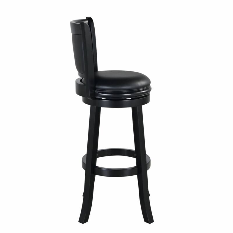 Augusta Wood Indoor Swivel Barstool