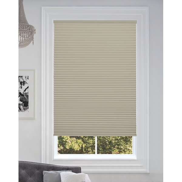 BlindsAvenue Cordless Blackout Cellular Honeycomb Shade 9 16 Single Cell Misty Gray