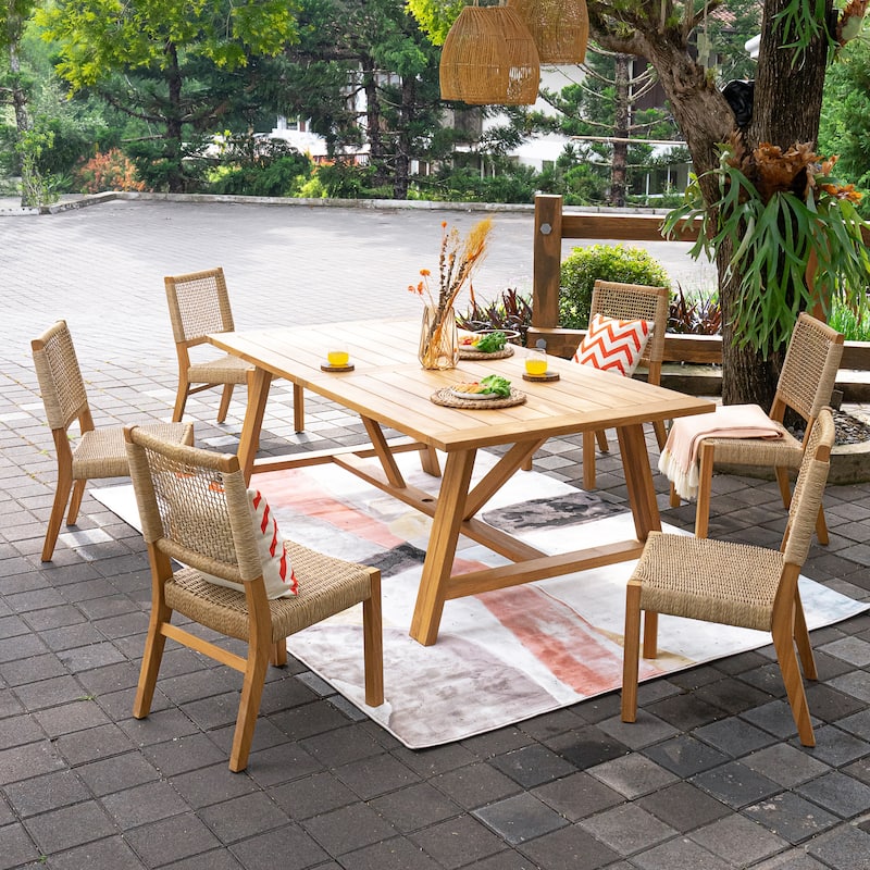 Cambridge Casual Sierra 7-Piece Teak Outdoor Dining Set