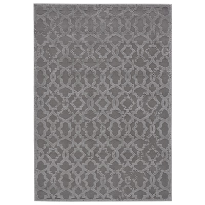 Plaza DIstressed Geometric Trellis Area Rug, Silver Gray/Steel Gray