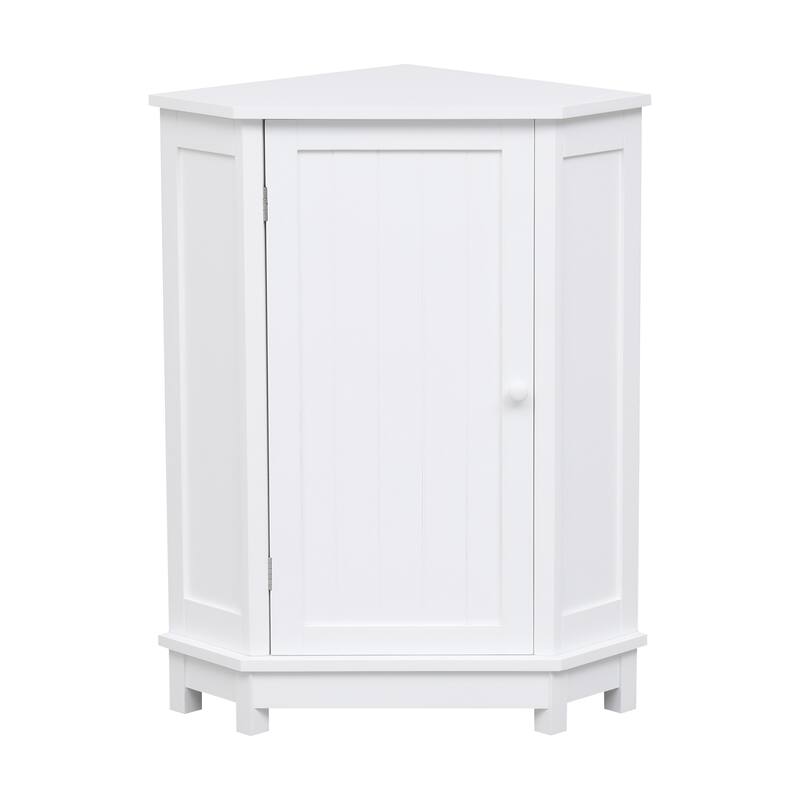Triangle Corner Storage Cabinet with Adjustable Shelf
