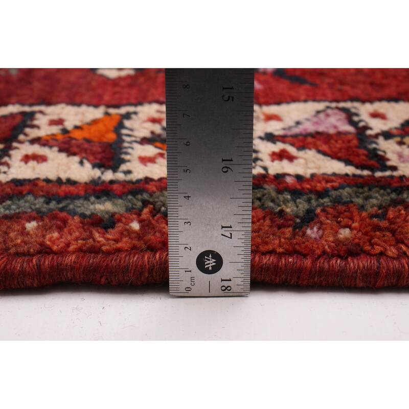ECARPETGALLERY Hand-knotted Melis Vintage Red Wool Rug - 4'10 x 14'1