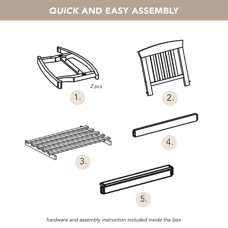 Cambridge Casual Leon Teak Outdoor Rocking Chair with Cushion