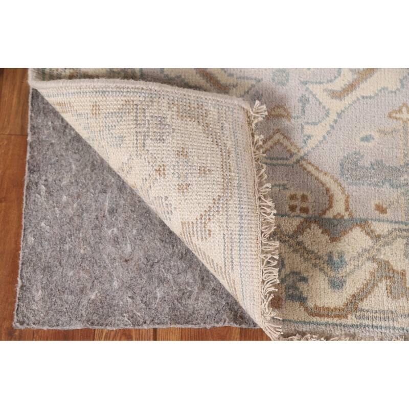 Transitional Oushak Oriental Runner Rug Handmade Wool Carpet - 2'7"x 8'3"