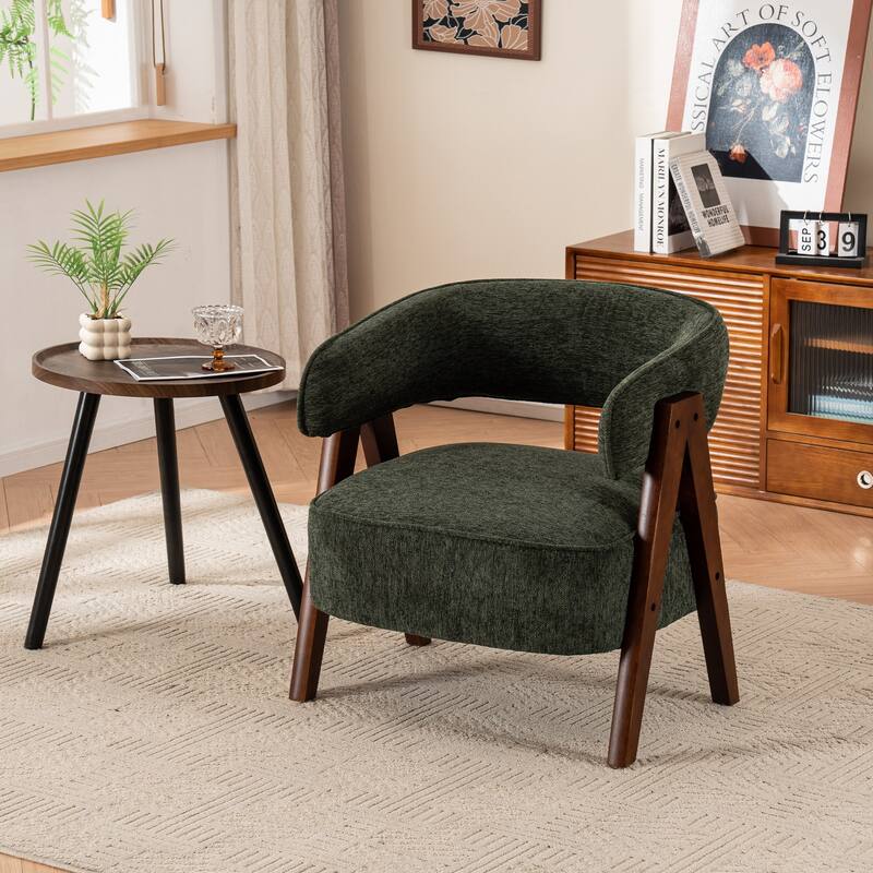 27.56" W x 23.62" D x 27.95" H Accent Arm Chair Fabric Living Room Chair Set of 2