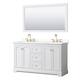Option White / Giotto Quartz Top / Brushed Gold Hardware
