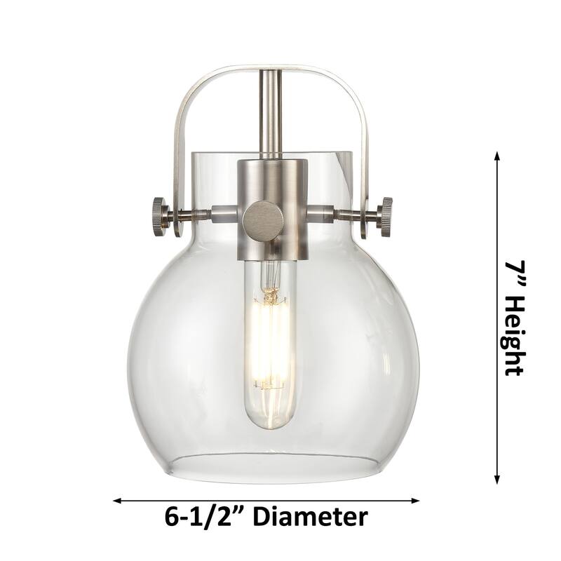 Innovations Lighting 423-1W-10-7 Pilaster II Sphere Sconce Pilaster II