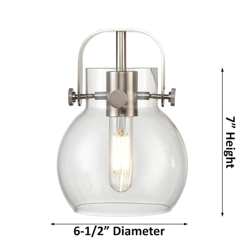 Innovations Lighting 423-1W-5-7 Pilaster II Sphere Sconce Pilaster II