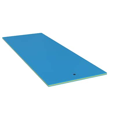 Floating Water Mat,15' × 6' Lily Pad Floating Mat,3-Layer Foam Water for Water Recreation,Thick and Durable Water Activities Mat