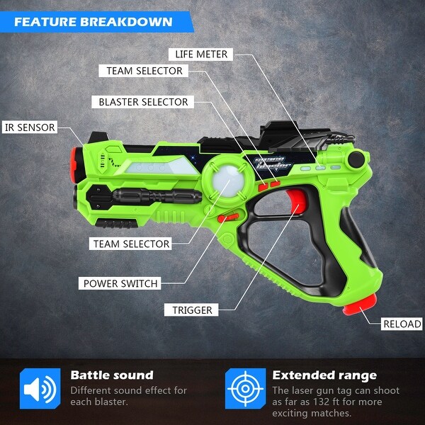 4 player laser tag set