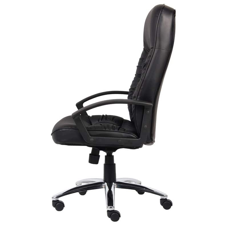 Boss High Back LeatherPlus Bonded Leather Task Chair