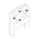 preview thumbnail 3 of 8, Bella Twin Headboard, Black