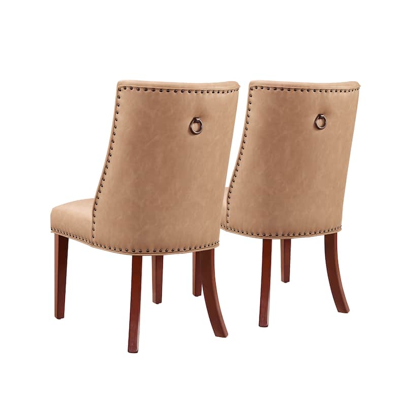 Allard Faux Leather Dining Chairs (Set of 2)