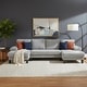 preview thumbnail 1 of 8, Homy Casa U-Shaped Velvet Sectional Sofa with Double Chaise, Pocket Spring Cushions and Armrest Pockets for Living Room Stone Gray