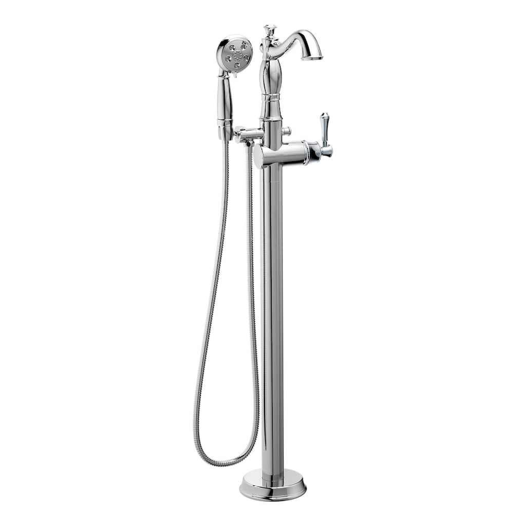 Delta Cassidy Floor Mounted Tub Filler with Personal Hand Shower Less