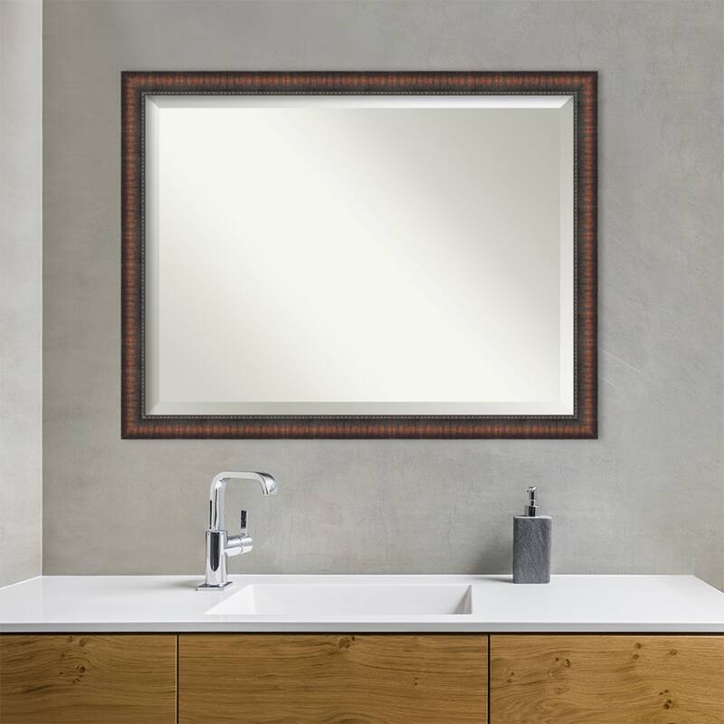Caleb Brown Beveled Framed Bathroom Vanity Wall Mirror - Caleb Brown