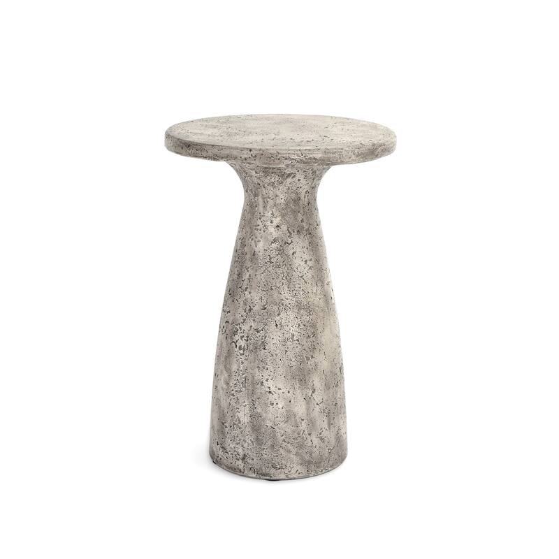 Classic Home Collins 19" Concrete Outdoor Accent Table