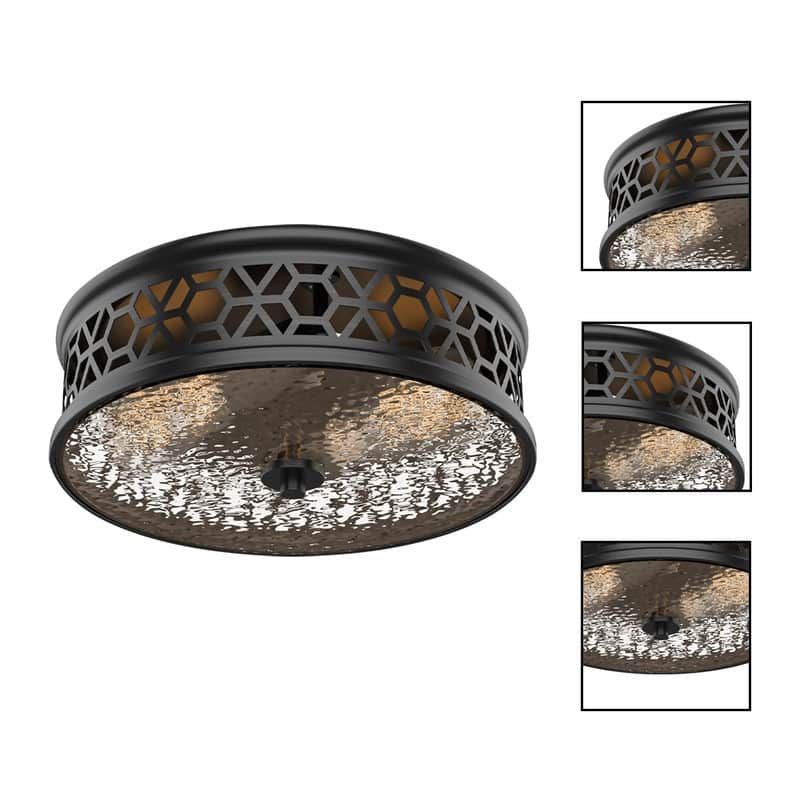 2 Light kitchen light black ceiling light glass hallway light