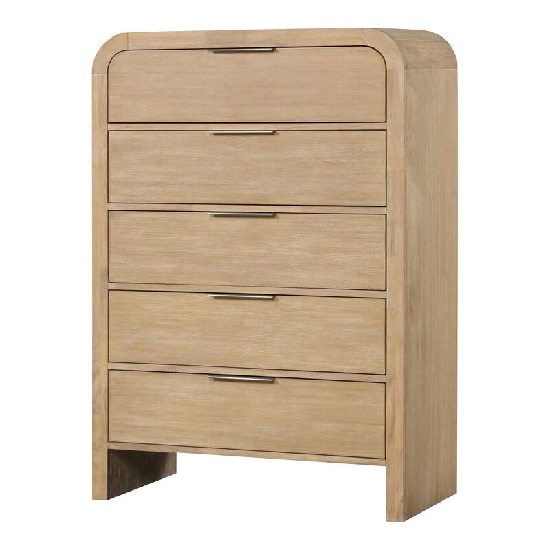 Furniture of America Elowyn 6-Piece Natural Wood Panel Bedroom Set