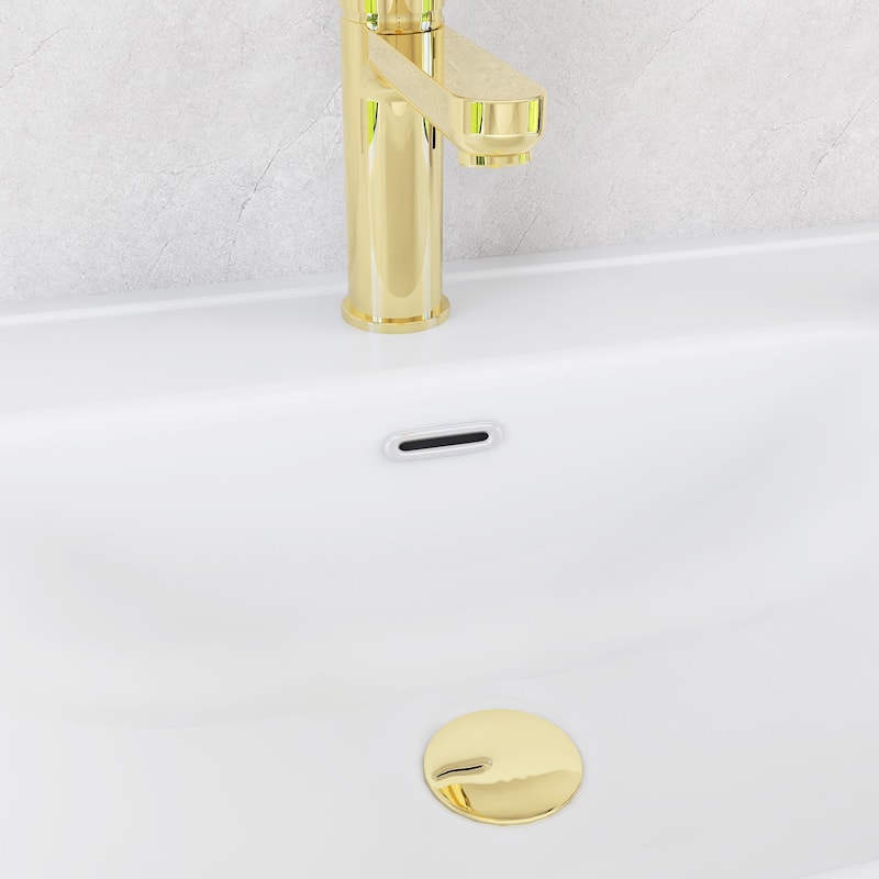 Floating Bathroom Vanity with Glossy White Integrated Ceramic Sink