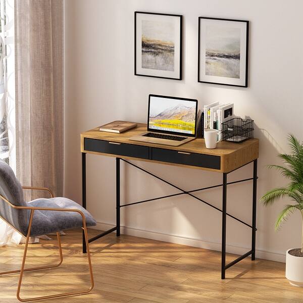 Shop Langria 2 Drawer Computer Desk For Home Office Vintage