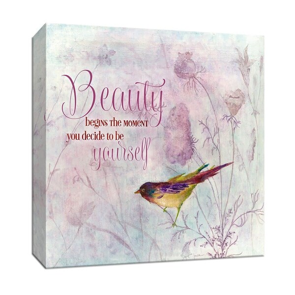PTM Images 9-147093 PTM Canvas Collection 12" x 12" - "Lavender Finch II" Giclee Birds Art Print on Canvas
