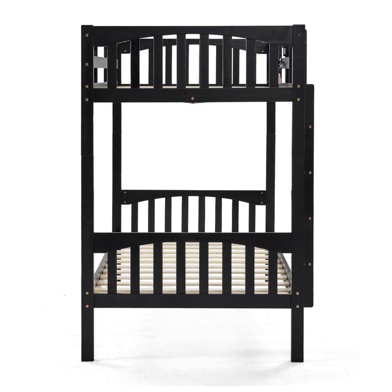 Twin Bunk Bed with RGB LED Strip and Charging Station