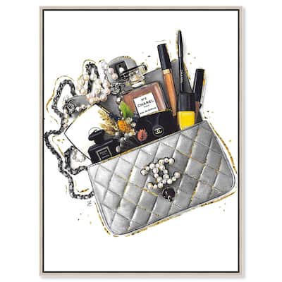 Grey Treasure Bag Canvas by Art Remedy