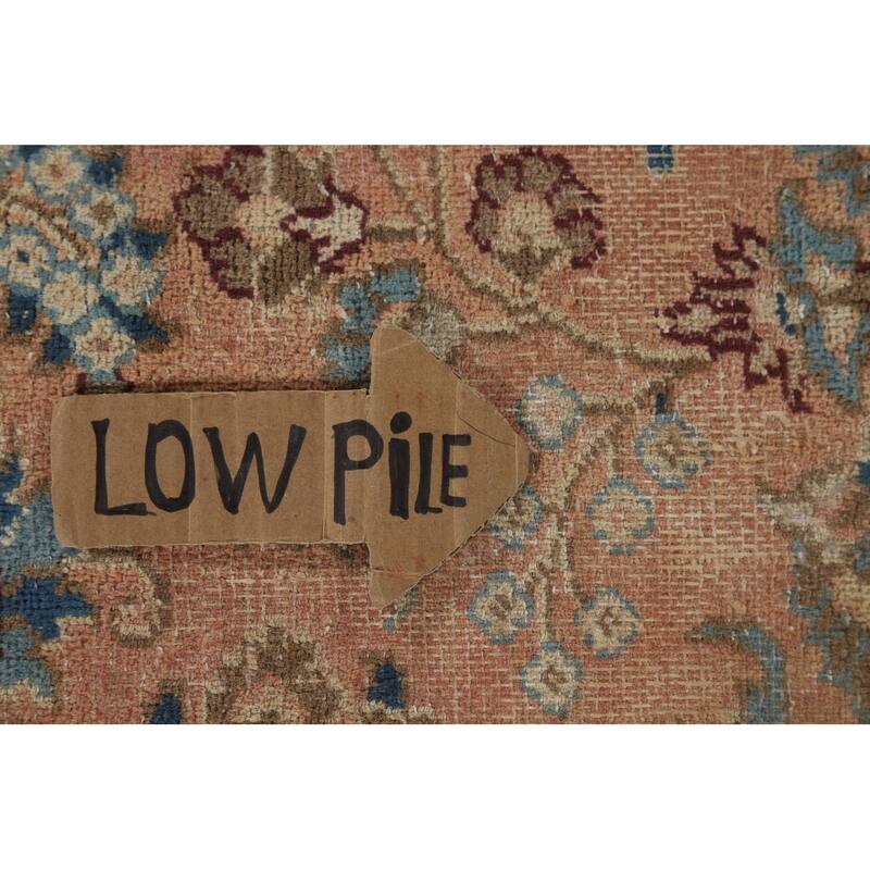 Floral Mashad Vintage Persian Rug Handmade Traditional Wool Carpet - 9'7" x 12'8"
