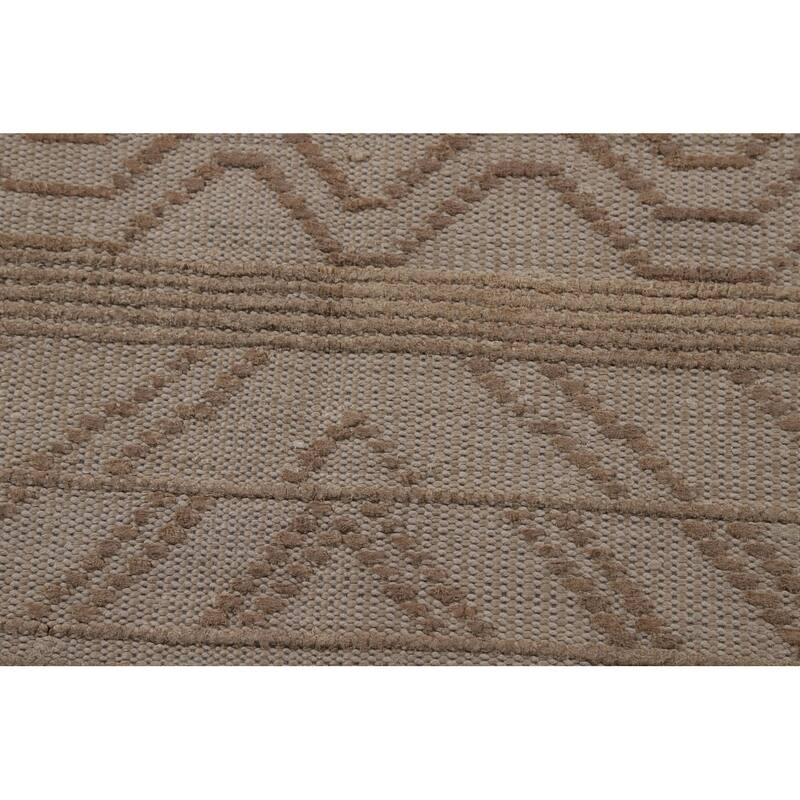 Moroccan Area Rug Hand-Knotted Oriental Wool Carpet - 4'10" x 7'9"