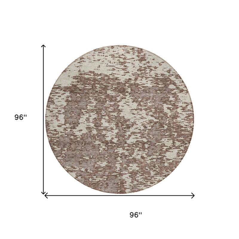 HomeRoots Abstract Transitional Rectangle Outdoor Rug