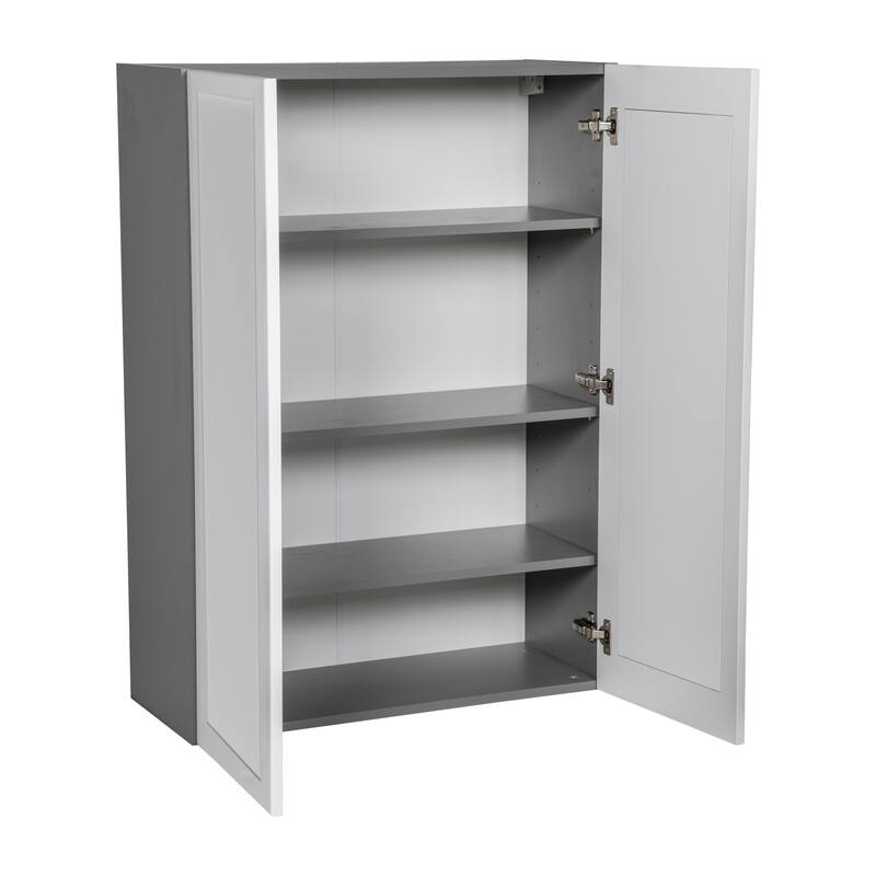 36" x 42" Wall Cabinet-Double Door-Grey - 36 x 42 x 12