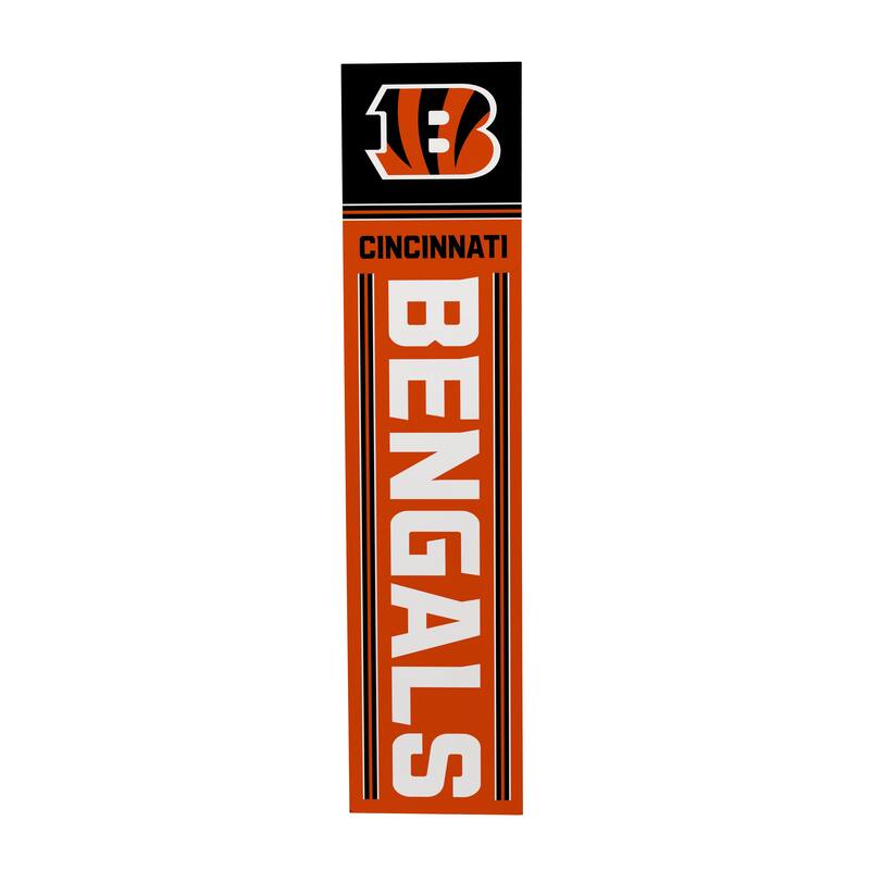 47" Double Sided Seasonal Porch Leaner, Cincinnati Bengals - 47" x 11.25"