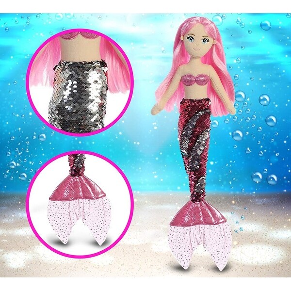 mermaid sequin stuffed animal