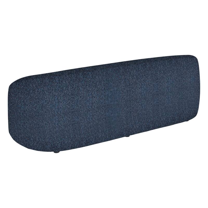 Figueroa 90 in. 3-Seater Sofa with Oval Seat and Slope Arms