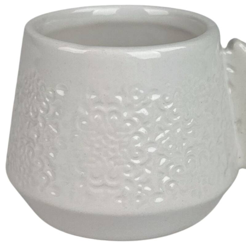 10 Strawberry Street Snowflake Handle Espresso Cups - Set of 6