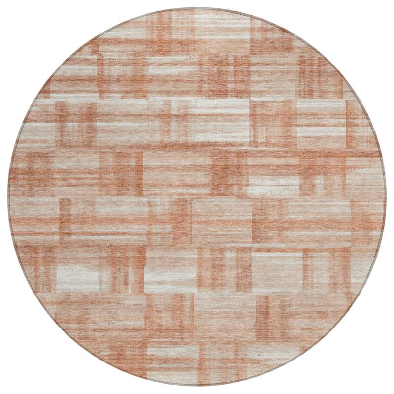 Machine Washable Indoor/ Outdoor Solid Hatches Chantille Rug