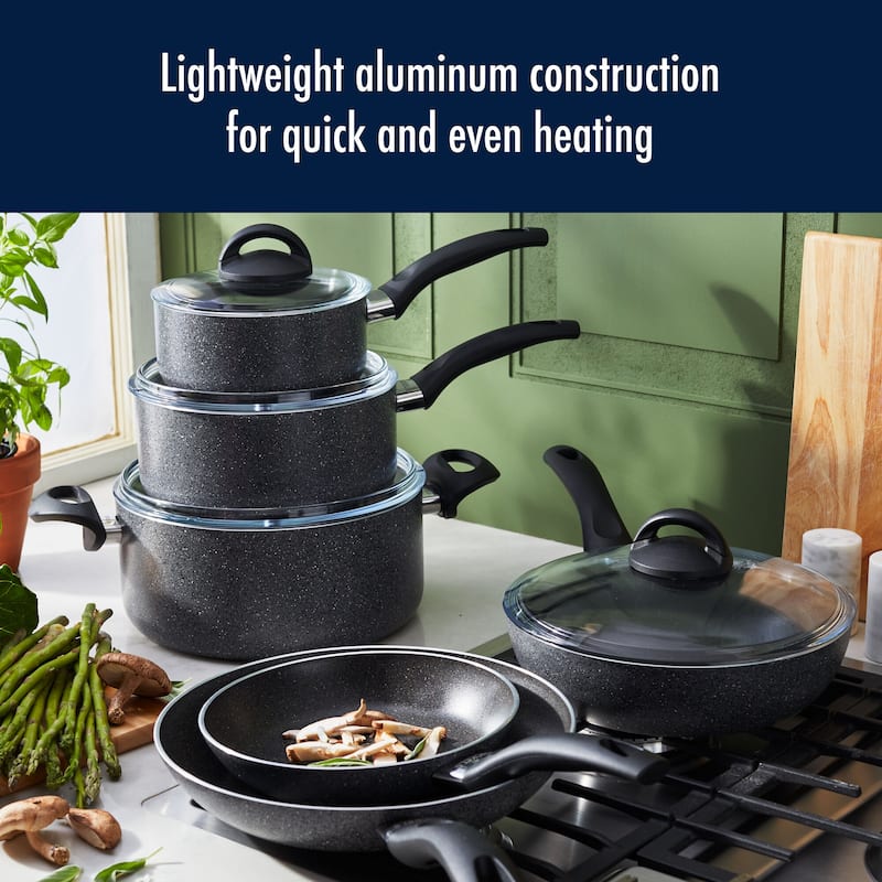 Henckels Everlift 10-pc Granitium Nonstick Cookware Set - Gray