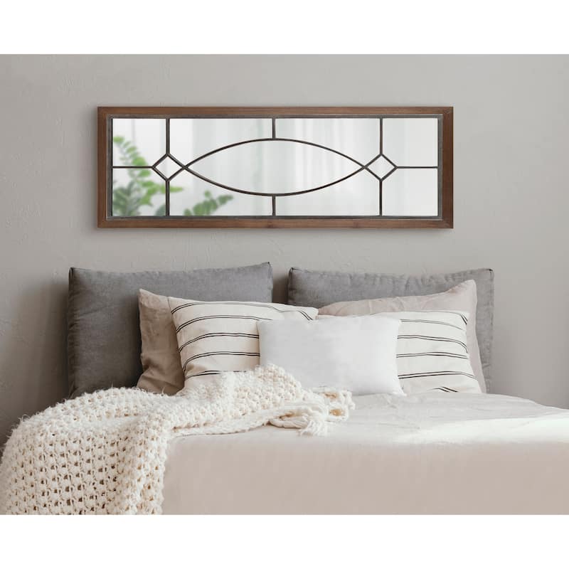 Kate and Laurel Bakersfield Wood Framed Mirror