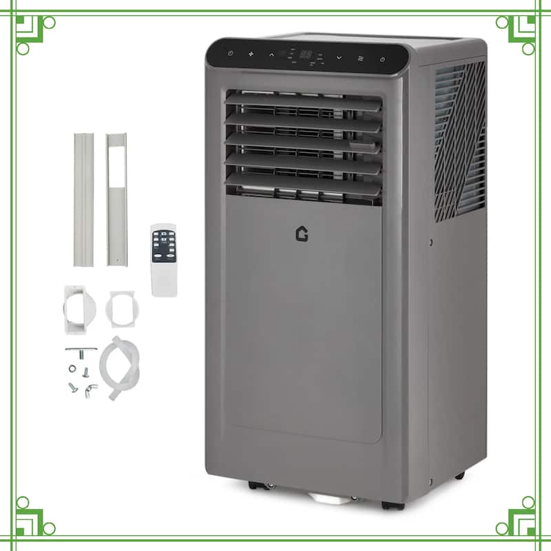 10000 BTU Portable Air Conditioner, Remote, 24H Timer, Sleep Mode - Grey