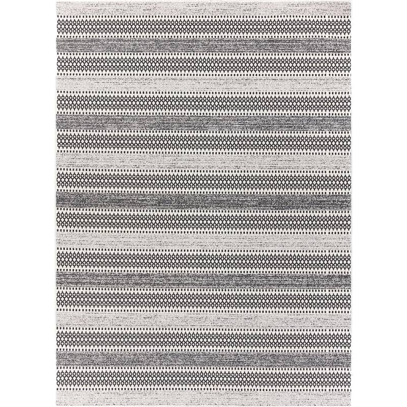 Livabliss La Casa Moroccan Stripe Cotton Area Rug