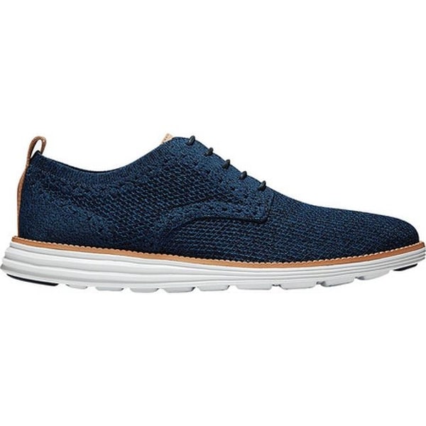cole haan grandmøtion navy stitchlite lace ups
