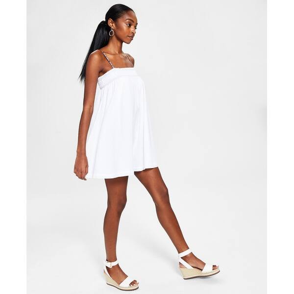 Tommy Jeans Women's Cotton Crinkle Cami Dress White Size Medium - Bed Bath & Beyond